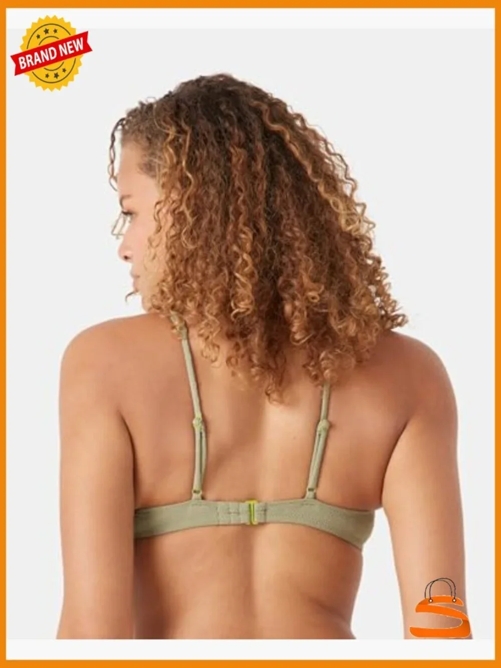 Women's Bikini Top Adjustable Quick-Dry UPF 50+ Removable Pads Medium